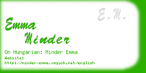 emma minder business card